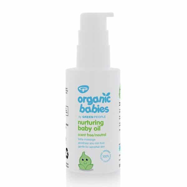 Green people organic baby massage oil